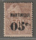 MARTINIQUE - N°12 * (1888-91) 05 Sur 30c Brun - Neufs