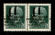RSI - Provvisori - 1944 - Torino - 25 Cent (491b) - Coppia Orizzontale (pos. 35/36) Con Doppia Soprastampa (una A Cavall - Other & Unclassified