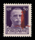 RSI - Provvisori - 1944 - Fascio Carminio Lilla - 50 Cent (tipo 493BA) Con Soprastampa Spostata - Gomma Integra - Non Ca - Other & Unclassified