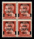 C.L.N. - Lucca - 1945 - Prestito Della Libertà - 20 Cent Imperiale (Unificato 1) In Quartina - Punto Nella B In Basso A  - Andere & Zonder Classificatie