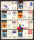 Delcampe - Aerogrammi  - Paesi Europei - 1960 - Primi Voli SAS - 59 Aerogrammi Di Voli Diversi Del Periodo - Altri & Non Classificati