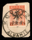 Europa - Albania - 1916 - Amministrazione Francese Korytsa - 25 Cent Su 3 Lepta (III) Usato Su Frammento - Other & Unclassified