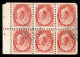 Oltremare - Canada - 1898 - 2 Cent (H BI 1) - Blocco Di 6 Bordo Foglio - Usato - Other & Unclassified