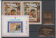 RAS AL  KHAIMA  ARABE Lot  **MNH  + 2 Gold Stamps On Paper  See 6  Scans Réf  T1424 - Sonstige & Ohne Zuordnung