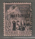 MARTINIQUE - N°17A Obl (1888-91) 15 Sur 25c . Chiffre 5 Penché. - Used Stamps