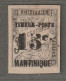 MARTINIQUE - N°22 Obl (1891-92) Timbres-taxe Surchargé : 15 Sur 30c Noir - Gebraucht