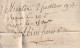 1801 - Marque Postale 85 MENTON (27 X 10 Mm) Sur Lettre De 2 Pages Vers AGDE, Hérault, (Albini/Bousquet) - 1801-1848: Précurseurs XIX