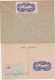 Cérès De Mazelin, Lettre Obl: Ailes Brisées 13/11/47 + Carte Avec Vignette Hélicoptère 8/6/47 Lyon . Collection BERCK. - 1945-47 Cérès De Mazelin