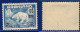 GREENLAND GRÖNLAND GROENLAND 1956 Mi 37 MH  (*) ICE BEAR EISBÄR OURS POLAIRE AUFDRUCK OVERPRINT IMPRIMER - Neufs