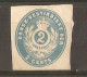 Danemark 1878 - Danish West Indies - Dansk-Vestindiske OER - 2 Cents Light Blue - Postal Stationery Cut - Fragment EP - Deens West-Indië