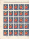 Delcampe - 1972 - FLORE / FULL X 25 - Feuilles Complètes Et Multiples