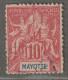 MAYOTTE - N°15 Obl (1900-07) 10c Rouge - Oblitérés