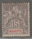 MAYOTTE - N°16 * (1900-07) 15c Gris - Nuevos