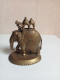 Delcampe - Statuette Du XIXéme éléphant En Bronze Doré Hauteur 11 Cm X 9 Cm - Oriental Art
