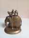 Delcampe - Statuette Du XIXéme éléphant En Bronze Doré Hauteur 11 Cm X 9 Cm - Arte Oriental