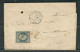 FRANCE 1855 N° 10 Obl.S/Lettre PC  886 Clermont Ferrand Pour Carcassonne - 1852 Luis-Napoléon