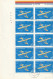 1977 - Aviation/vol à Voile - FULL X 10 - Full Sheets & Multiples