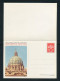 VATICANO STATO DELLA CITTA' DEL VATICANO CARTOLINA POSTALE L. 35 CON RISPOSTA PAGATA - Postal Stationeries