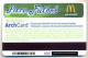 McDonald's U.S.A., Carte Cadeau Pour Collection, Sans Valeur, # 38,  Serial 6097, Issued In 2014 - Cartes De Fidélité Et Cadeau