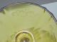 Delcampe - -ANCIEN BEURRIER VERRE Couleur AMBRE Décor VOLUTES En épaisseur TABLE     E - Vidrio & Cristal