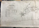 XIX Eme Siècle EXCEPTIONEL PLAN & PROFIL De La Ligne POITIERS LA ROCHELLE ROCHEFORT  Du CHEMIN DE FER PARIS ORLEANS - Topographische Karten