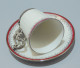 -JOLIE TASSE & SOUS TASSE PORCELAINE BAVARIA Monture Régule COLLECTION VITRINE   E - Bavaria (DEU)