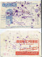 Lot 6 Buvards Utilisés"RHUM-St-PIERRE-LUCILINE PETROLE JUPITER-ASSURANCES-AUTO 4 CV-sucre Sol-FICARMONE- - Hydrocarbures