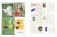 4 Diff FINLAND Postcards To GB Fruit Rabbit Mouse Insect Postcard Flower Tree Stamps Cover - Storia Postale