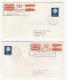 2 Cover 1971 GB POSTAL STRIKE Left & Right,NETHERLANDS  COURIER MAiL LABEL Stamps  COVERS Cover - Cinderelas