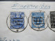 SBZ 2.1949 Mi.Nr.228 MiF Marken Mit Aufdruck Einschreiben Not R-Zettel Görlitz 3 - Menden In Westfalen Mit Ank Stp. - Lettres & Documents