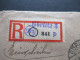 SBZ 5.1949 Köpfe Nr.212 MiF Marken Mit Aufdruck Einschreiben Not R-Zettel Görlitz 3 - Menden In Westfalen Mit Ank Stp. - Storia Postale