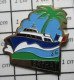 713J  Pin's Pins / Beau Et Rare / BATEAUX / VEDETTE PALMIER BREHAT BRETAGNE - Bateaux