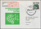 3 Einschreibemarke 6000-1 WM Im Sportschießen R-Brief SSt SUHL 6.9.1986 - Etichette Di Raccomandazione