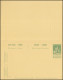 Belgien Postkarte P 54 Wappenlöwe Doppelkarte, Gefälligkeitsstempel PERWEZ 1914 - Sonstige & Ohne Zuordnung