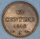 France • 1 Centime 1848 • Avec Accent • With Accent • [24-225] - 1 Centime