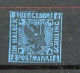 BERGEDORF - Yv. N° 1a Mi N° 1b (*)  1/2 S Bleu Foncé Cote 60  Euro BE   2 Scans - Bergedorf