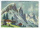 CP Postée De Mont-Saxonnex (74) Pour Saint-Victor (03) - Paysage Alpin - Timbre 60c Type Hourriez 1943 - Usados