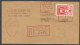 1959 Stamp Dealer Registered Cover 25c Chemical RPO MOON Willowdale Ontario To USA - Postal History