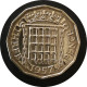 Monnaie Royaume Uni - 1957 - Elizabeth II 1re Effigie, Sans BRITT:OMN - F. 3 Pence