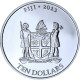 Fidji, 10 Dollars - 5 Oz, Turtle, 2013, BE, Argent, FDC - Fiji