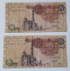 EGYPT - 1 + 1 POUND -  P 50 - 1978-2008 -  CIRC - 2 PCS - BANKNOTES - PAPER MONEY - CARTAMONETA - - Egypte