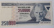 TURKEY - 250.000 LIRA -  P 207 - 1992/1995 - UNC - BANKNOTES - PAPER MONEY - CARTAMONETA - - Turkije