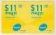 LEBANON - Magic (Half Size X2) , MTC Touch Recharge Card 11.36$, Exp.date 08/11/18, Used - Liban