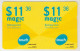 LEBANON - Magic (Half Size X2) , MTC Touch Recharge Card 11.36$, Exp.date 13/03/21, Used - Lebanon