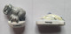 Lot 2 Fèves " Les Animaux Et Leurs Petits - Elephants, Dauphins - Animals