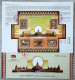 INDIA 2024 SHRI RAM JANMABHOOMI TEMPLE  Official India Post MINIATURE SHEET Brochure NEW DELHI PLACE TIED CANCELLATION - FDC