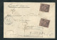 FRANCE 1893 N° 97 X 2 Obl. S/Lettre Chargée D'Aurillac Pour Bergerac - 1898-1900 Sage (Type III)