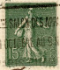 29 Octobre 1924 Semeuse 15c Roulette N°130f Sur Carte Postale La Samaritaine,signée Calves - 1921-1960: Modern Period