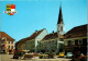 48763 - Kärnten - St. Veit A. D. Glan , Hauptplatz Mit Kirche Und Schüsselbrunnen , VW Käfer , Auto - Nicht Gelaufen  - St. Veit An Der Glan