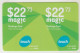 LEBANON - Magic (Half Size X2) , MTC Touch Recharge Card 22.73$, Exp.date 13/03/21, Used - Libanon